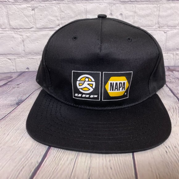 Vintage NAPA Auto Parts Hat Cap Snapback Black UAP AJM Adjustable Automotive - Picture 5 of 9